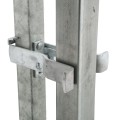 Heavy Duty Square Frame Fulcrum Strong Arm Gate Latch - Fits 2" Square Gate Frame x 3" Square Gate Post - SFL-23