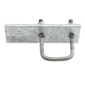Gate Stop Bracket for 2" x 2" Square Gate Frame (Pressed Steel) - Hot Dip Galvanized - SGS2 (Square Fittings)