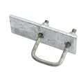 Gate Stop Bracket for 2" x 2" Square Gate Frame (Pressed Steel) - Hot Dip Galvanized - SGS2 (Square Fittings)