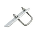 Gate Stop Bracket for 2" x 2" Square Gate Frame (Pressed Steel) - Hot Dip Galvanized - SGS2 (Square Fittings)