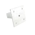 1 3/4" x 1 3/4" Square Sign Post Floor Anchor Flange Sign Post Mounting Base (Hot Dip Galvanized Steel) (Default)