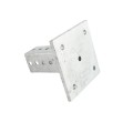 2" x 2" Square Sign Post Floor Anchor Flange Sign Post Mounting Base (Hot Dip Galvanized Steel) (Default)
