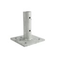 U-Channel Post Anchor Sign Post Floor Anchor Flange Sign Post Mounting Base (1.12 or 2 LB Posts) (Hot Dip Galvanized Steel) (Default)