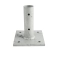 U-Channel Post Anchor Sign Post Floor Anchor Flange Sign Post Mounting Base (1.12 or 2 LB Posts) (Hot Dip Galvanized Steel) (Default)