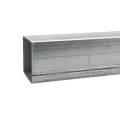 4' Long x 2 1/2" x 2 1/2" Square Galvanized Steel Tubing (0.0625" Wall) - Square Steel Pipe