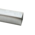 5' Long x 2 1/2" x 2 1/2" Square Galvanized Steel Tubing (0.0625" Wall) - Square Steel Pipe