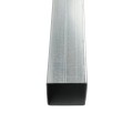 6' Long x 2 1/2" x 2 1/2" Square Galvanized Steel Tubing (0.0625" Wall) - Square Steel Pipe