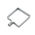 4" Square Brace Band Chain Link 3/4" Galvanized Steel