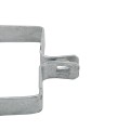4" Square Brace Band Chain Link 3/4" Galvanized Steel