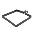 6" x 6" Square Brace Band Chain Link 3/4" Galvanized Steel Powder Coated Black