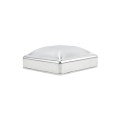 3 1/2" Square Pressed Steel Dome Cap Galvanized Steel For 4x4 Posts (Fits Actual Size 3 1/2" x 3 1/2" OD) Square Post Caps