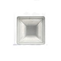 3 1/2" Square Pressed Steel Dome Cap Galvanized Steel For 4x4 Posts (Fits Actual Size 3 1/2" x 3 1/2" OD) Square Post Caps