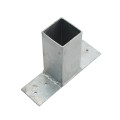 Square Floor Flange for 1 1/2" SQ / 2" SQ Tubing Hot Dip Galvanized Steel