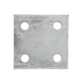 5" X 5" X 1/4" Floor Plate Galvanized Pressed Steel