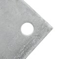 5" X 5" X 1/4" Floor Plate Galvanized Pressed Steel