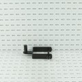 2 1/2" x 2 1/2" Square Male Black Hinge Pair With Nut And Bolt Assembly (5/8" Pintle)