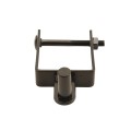 2 1/2" x 2 1/2" Square Male Black Hinge Pair With Nut And Bolt Assembly (5/8" Pintle)