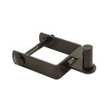 2 1/2" x 2 1/2" Square Male Black Hinge Pair With Nut And Bolt Assembly (5/8" Pintle)