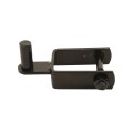 2" x 2" Square Male Black Hinge Pair With Bolt And Nut Assembly (5/8" Pintle)