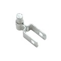1" x 1" Square Male Gate Post Hinge Chain Link Galvanized Steel (5/8 Pintle)