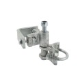 2 1/2" Round to 2" Square Chain Link Fence Gate Hinge - 180 Degree Hinge Round to Square