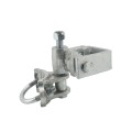 2 1/2" Round to 2" Square Chain Link Fence Gate Hinge - 180 Degree Hinge Round to Square