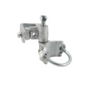 3" (2 7/8" OD) Round to 2" Square Chain Link Fence Gate Hinge - 180 Degree Hinge Round to Square