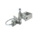 4" Round to 2" Square Chain Link Fence Gate Hinge - 180 Degree Hinge Round to Square