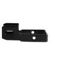 2" Post x 1" Rail Square Fence Universal Boulevard Bracket Black - Steel - Compare to Ameristar