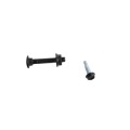 2" Post x 1" Rail Square Fence Universal Boulevard Bracket Black - Steel - Compare to Ameristar