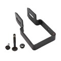 2 1/2" Sq. Steel Fence Universal Boulevard Bracket Black - Compare to Ameristar