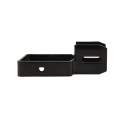 2 1/2" Sq. Steel Fence Universal Boulevard Bracket Black - Compare to Ameristar