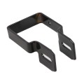 2 1/2" Sq. Steel Fence Universal Boulevard Bracket Black - Compare to Ameristar