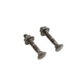 2" Sq. Steel Ornamental Fence Line Bracket Black (Set) - Compare to Ameristar