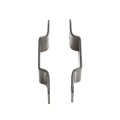 2" Sq. Steel Ornamental Fence Line Bracket Black (Set) - Compare to Ameristar