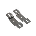 2" Sq. Steel Ornamental Fence Line Bracket Black (Set) - Compare to Ameristar