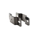 2 1/2" Post x 1 1/2" Rail Square Ornamental Fence Line Bracket Black (Set) - Steel - Compare to Ameristar (Square Fittings)