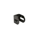 1" Universal Steel Fence Flat Wall Mount Bracket Black - Compare to Ameristar 