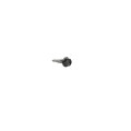 1" Universal Steel Fence Flat Wall Mount Bracket Black - Compare to Ameristar 