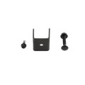1" Universal Steel Fence Flat Wall Mount Bracket Black - Compare to Ameristar 