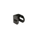 1" Universal Steel Fence Flat Wall Mount Bracket Black - Compare to Ameristar (Grid Shown For Scale)