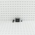 1 1/2" Rail Square Universal Fence Flat Wall Mount Bracket Black - Steel