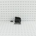 1 3/4" Rail Square Universal Fence Flat Wall Mount Bracket Black - Steel