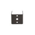1 3/4" Rail Square Universal Fence Flat Wall Mount Bracket Black - Steel