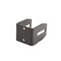 1 3/4" Rail Square Universal Fence Flat Wall Mount Bracket Black - Steel