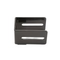 2" Rail Square Universal Fence Flat Wall Mount Bracket Black - Steel (Square Fittings)