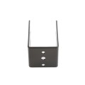 2" Rail Square Universal Fence Flat Wall Mount Bracket Black - Steel (Square Fittings)