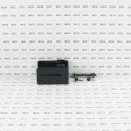2" Rail Square Universal Fence Flat Wall Mount Bracket Black - Steel (Square Fittings)