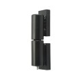5" Weld-On Barrel Hinge with Ball Bearing, Plates, and Grease Zerk (Zinc and Powder-Coated Black)