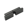5" Weld-On Barrel Hinge with Ball Bearing, Plates, and Grease Zerk (Zinc and Powder-Coated Black)